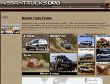 Tablet Screenshot of nissantrucks.org
